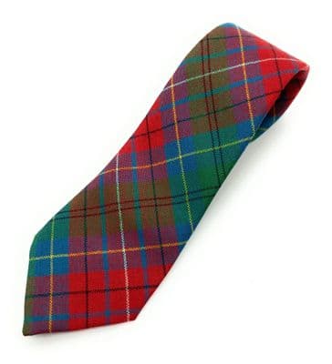 Gents Pure Wool British Columbia Tartan Tie Made in Scotland