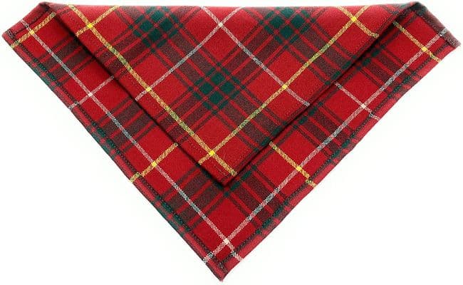 Gents Pure Wool Bruce Modern Tartan Pocket Square - Made In Scotland