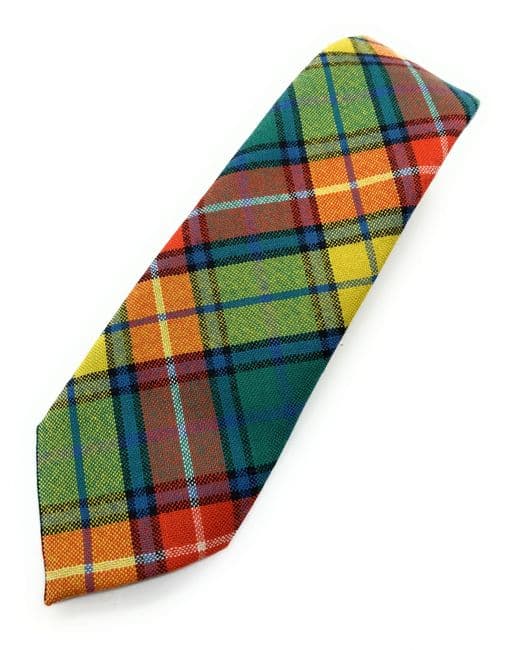 Gents Pure Wool Buchanan Ancient Tartan Tie Made in Scotland