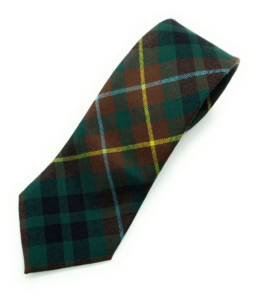 Gents Pure Wool Buchanan Hunting Modern Tartan Tie Made in Scotland