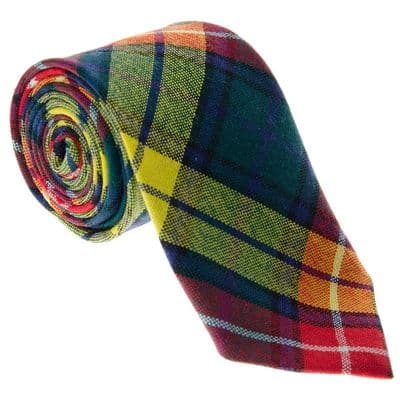 Gents Pure Wool Buchanan Modern Tartan Tie
