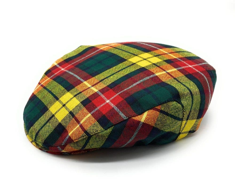 Gents Pure Wool Buchanan Tartan Flat Cap