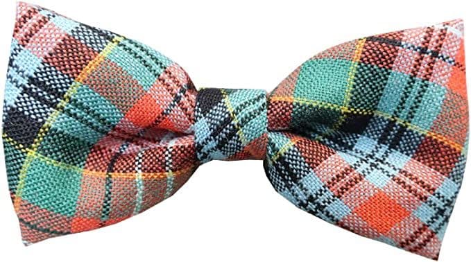 Gents Pure Wool Caledonia Ancient Tartan Bow Tie Made in Scotland