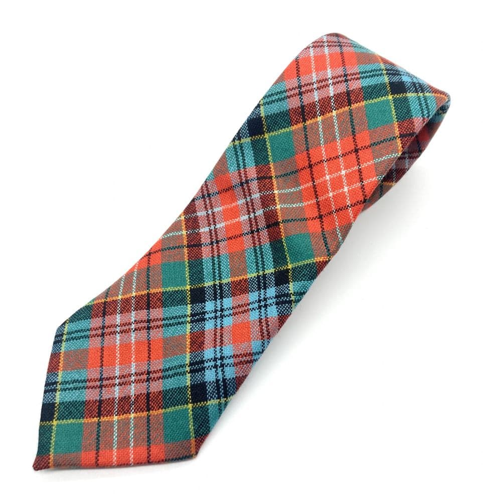 Gents Pure Wool Caledonia Ancient Tartan Tie Made in Scotland