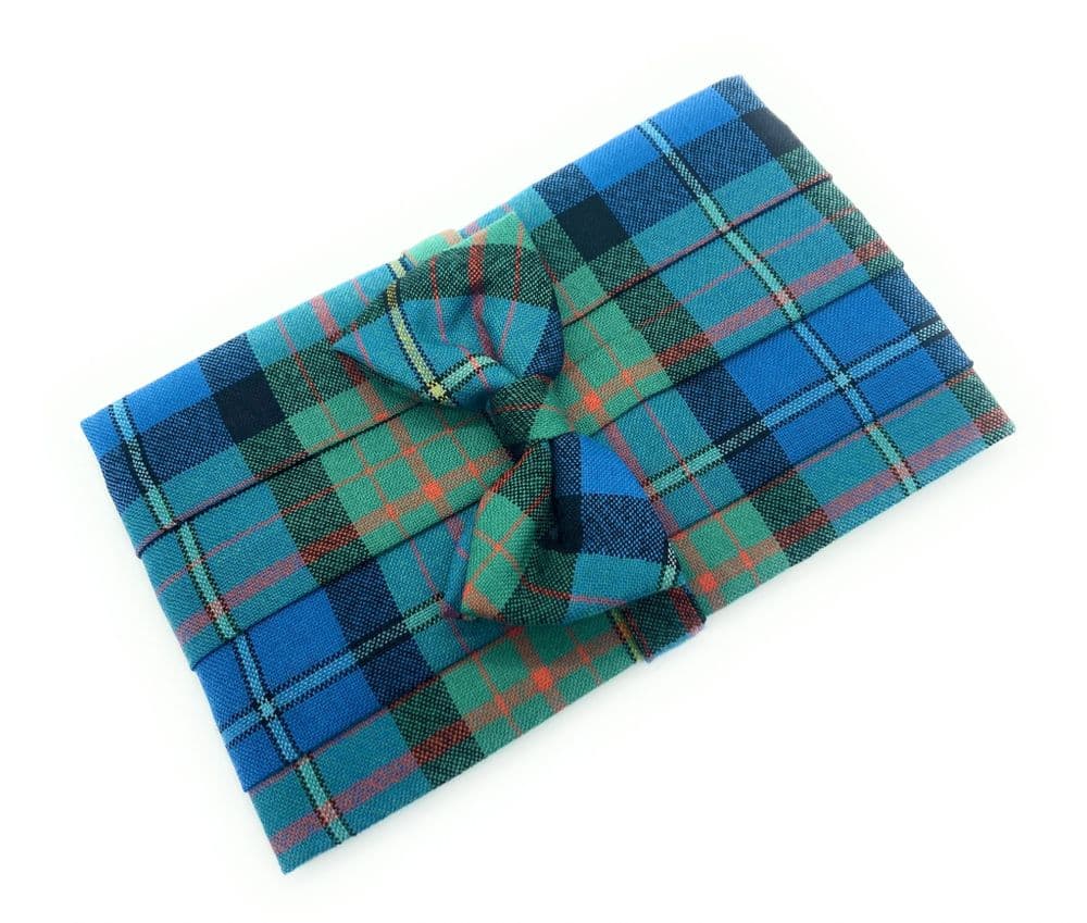 Gents Pure Wool California Muir Tartan Cummerbund & Bow Tie Set - Made in Scotland