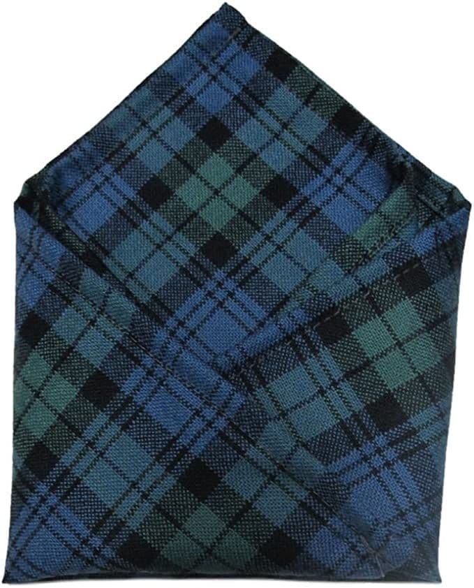 Gents Pure Wool Campbell Ancient Tartan Pocket Square - Made In Scotland