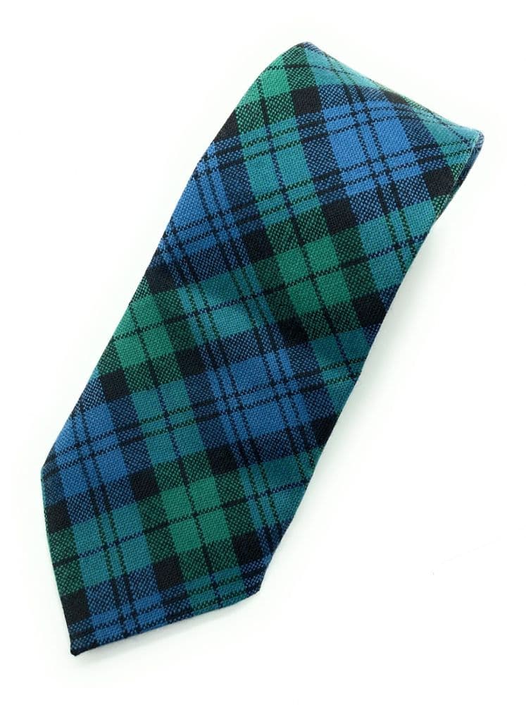 Gents Pure Wool Campbell Ancient Tartan Tie Made in Scotland