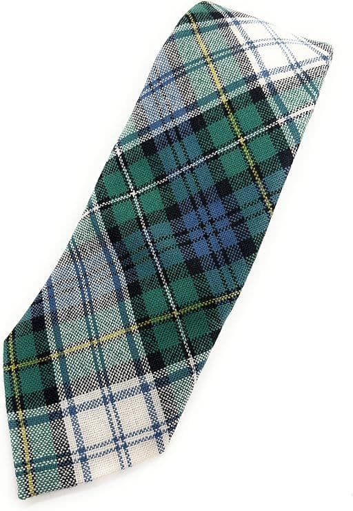 Gents Pure Wool Campbell Dress Ancient Tartan Tie - Made In Scotland