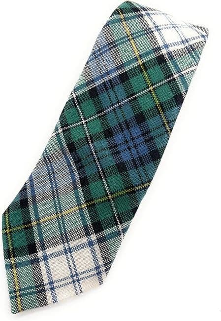 Gents Pure Wool Campbell Dress Ancient Tartan Tie - Made In Scotland