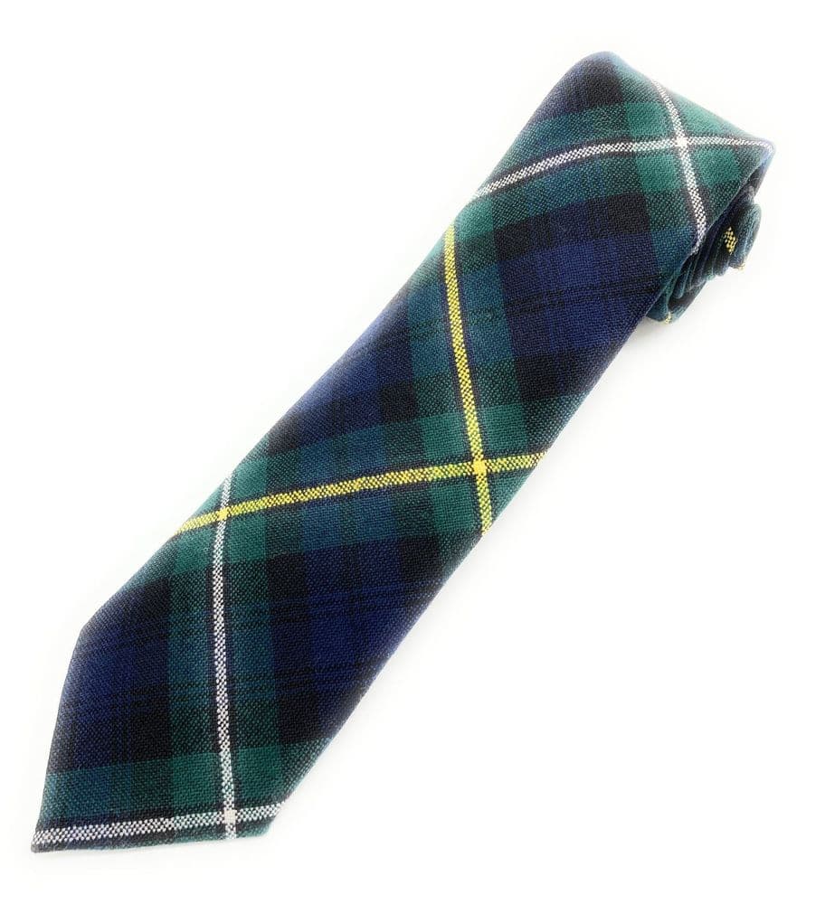 Gents Pure Wool Campbell of Argyle Tartan Tie Made in Scotland