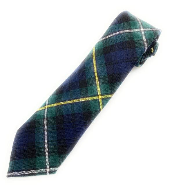 Gents Pure Wool Campbell of Argyle Tartan Tie Made in Scotland