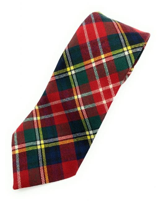 Gents Pure Wool Christie Modern Tartan Tie Made in Scotland