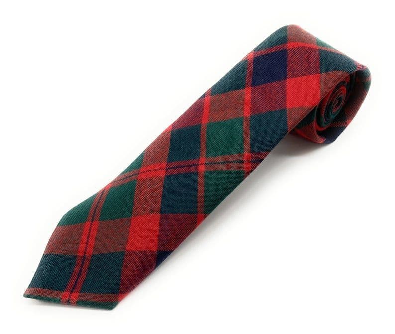 Gents Pure Wool City of Glasgow Tartan Tie Made in Scotland