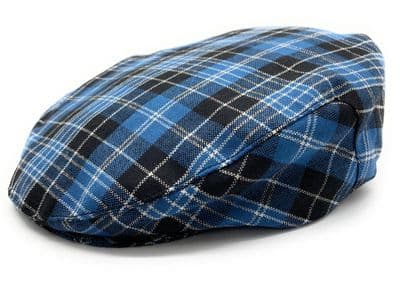 Gents Pure Wool Clark Ancient Tartan Flat Cap - Made in Scotland