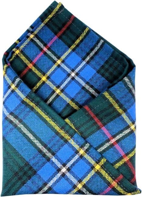 Gents Pure Wool Cockburn Modern Pocket  Square - Made In Scotland