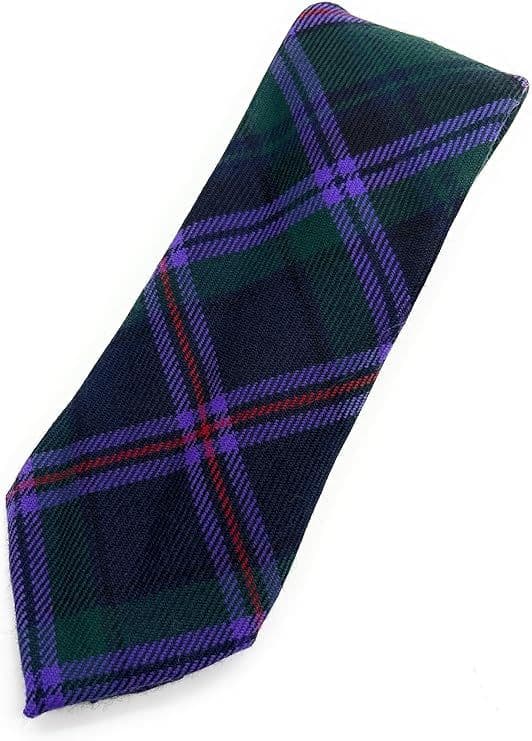 Gents Pure Wool Cooper Tartan Tie - Made in Scotland