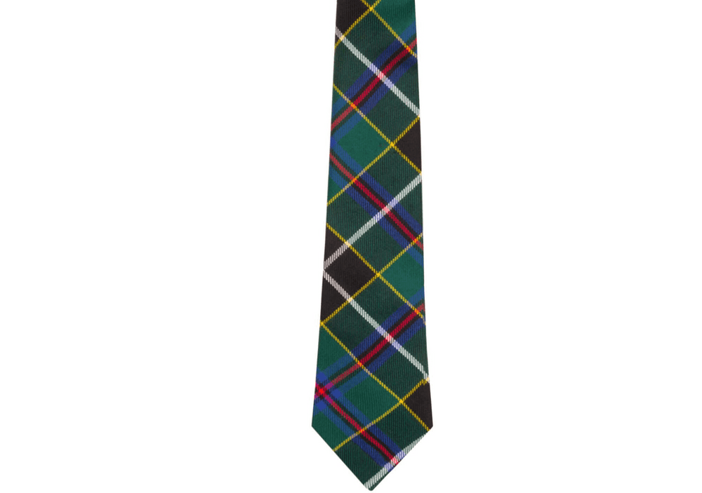 Gents Pure Wool Cornish Hunting Modern Tartan Tie Made in Scotland