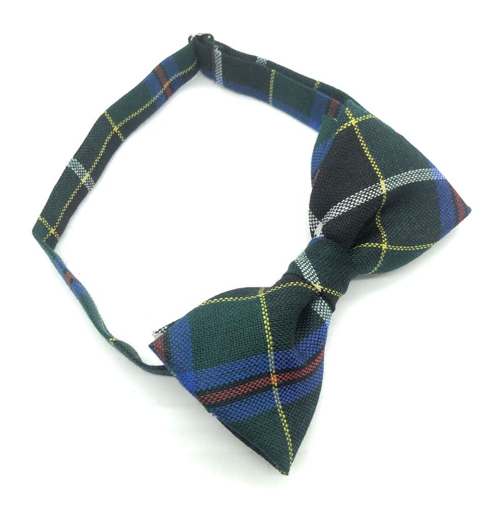 Gents Pure Wool Cornish Hunting Tartan Bow Tie -Made in Scotland