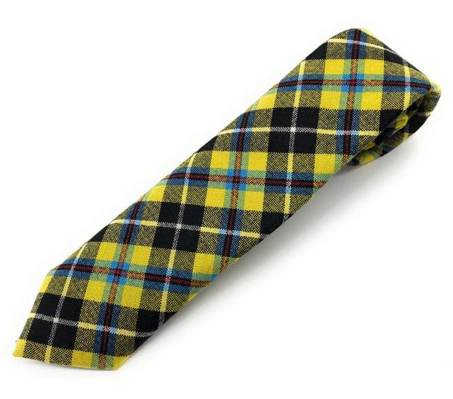 Gents Pure Wool Cornish National Tartan Tie Made in Scotland