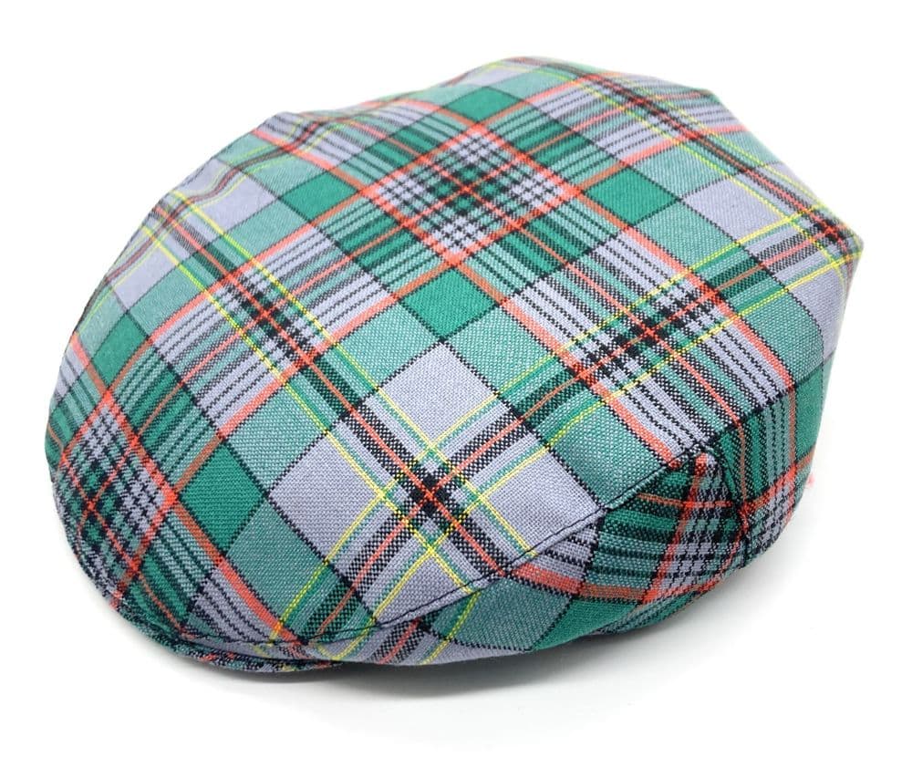 Gents Pure Wool Craig Ancient Tartan Flat Cap - Made in Scotland