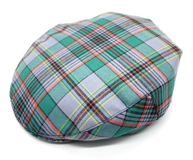 Gents Pure Wool Craig Ancient Tartan Flat Cap - Made in Scotland