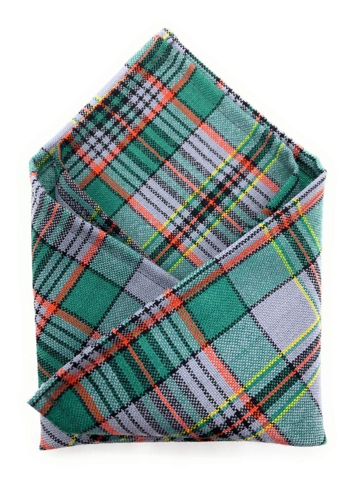 Gents Pure Wool Craig Ancient Tartan Pocket Square - Made In Scotland
