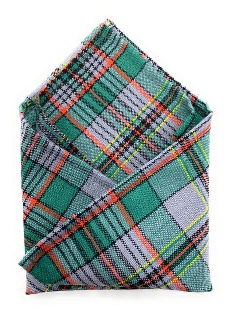 Gents Pure Wool Craig Ancient Tartan Pocket Square - Made In Scotland