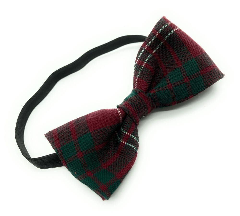 Gents Pure Wool Crawford Modern Tartan Bow Tie Made in Scotland