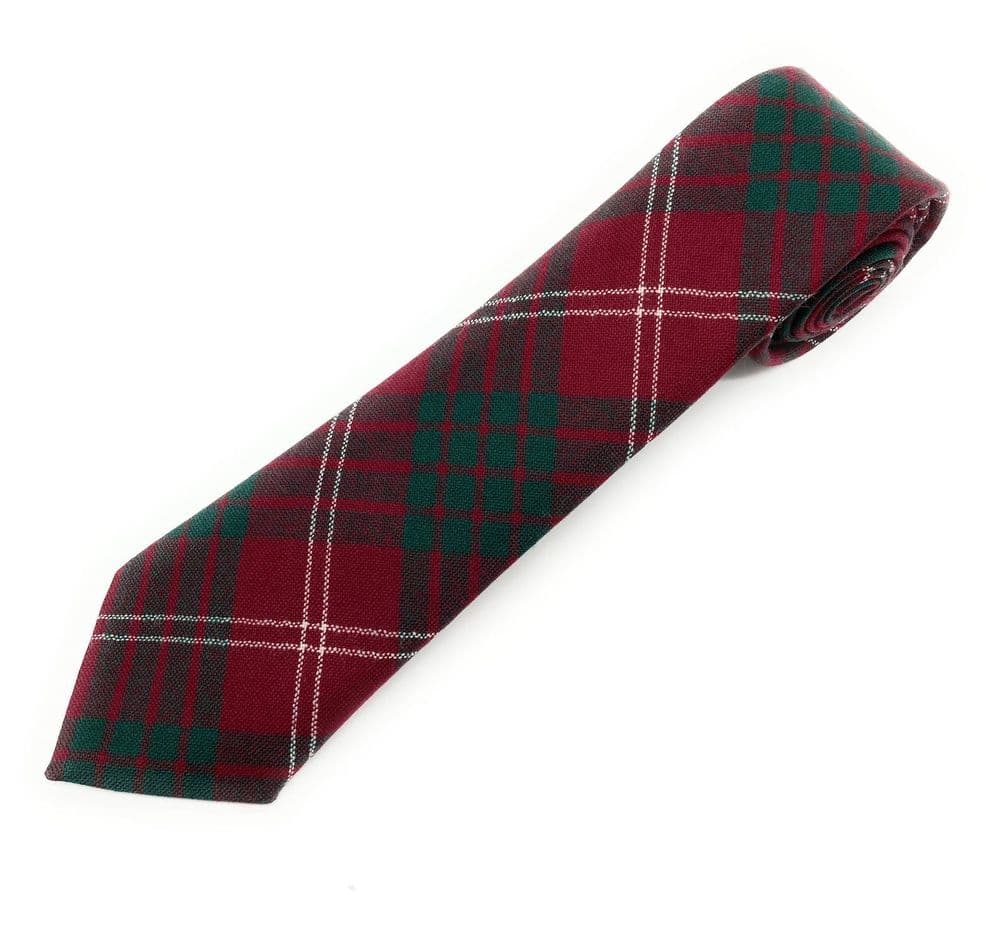 Gents Pure Wool Crawford Modern Tartan Tie Made in Scotland