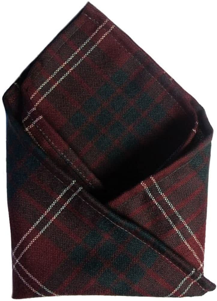 Gents Pure Wool Crawford Tartan Pocket Square - Made In Scotland