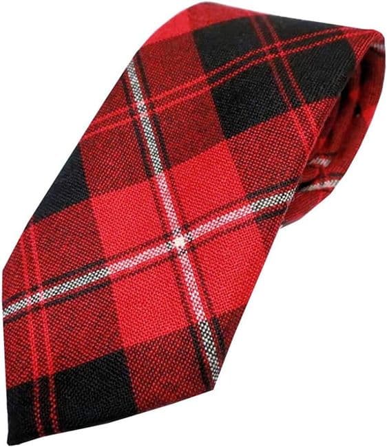 Gents Pure Wool Cunningham Modern Tartan Tie Made in Scotland