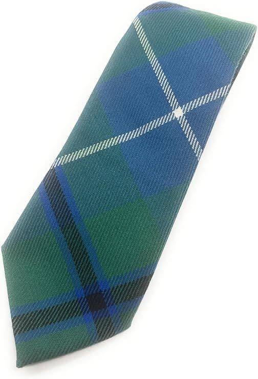 Gents Pure Wool Douglas Ancient Tartan Tie - Made In Scotland
