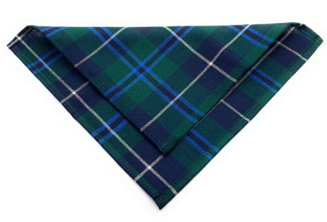 Gents Pure Wool Douglas Tartan Pocket Square - Made in Scotland