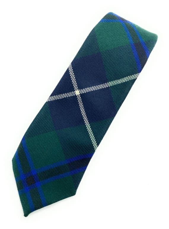 Gents Pure Wool Douglas  Tartan Tie Made in Scotland