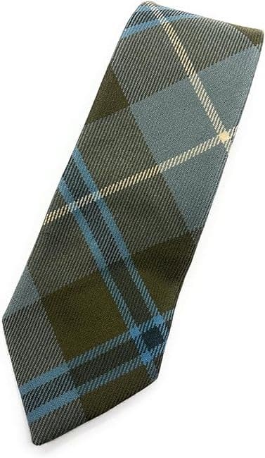 Gents Pure Wool Douglas Weathered Tartan Tie - Made In Scotland