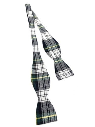 Gents Pure Wool Dress Gordon Tartan Self Tie Bow Tie Made In Scotland