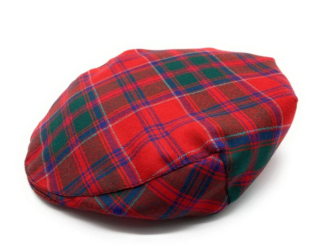 Gents Pure Wool Drummond Tartan Flat Cap