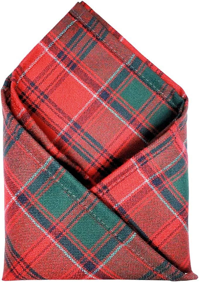 Gents Pure Wool Drummond Tartan Pocket Square - Made In Scotland