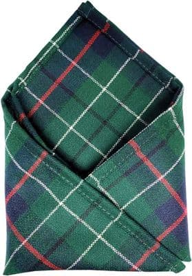 Gents Pure Wool Duncan Modern Tartan Pocket Square - Made In Scotland