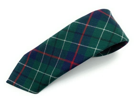 Gents Pure Wool Duncan Modern Tartan Tie Made in Scotland