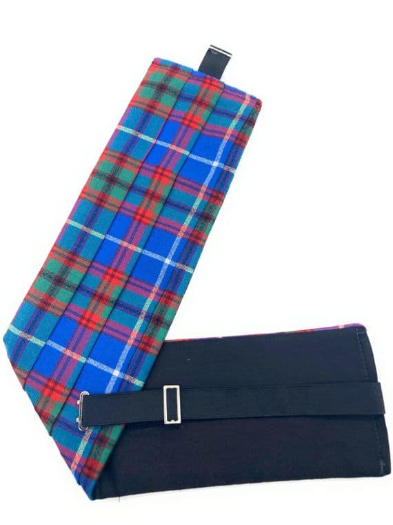 Gents Pure Wool  Edinburgh City Tartan Cummerbund Made In Scotland