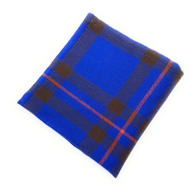 Gents Pure Wool Elliot Ancient Tartan Pocket Square - Made In Scotland