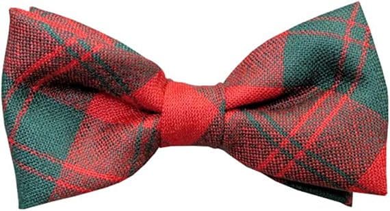 Gents Pure Wool Erskine Modern Tartan Bow Tie Made in Scotland