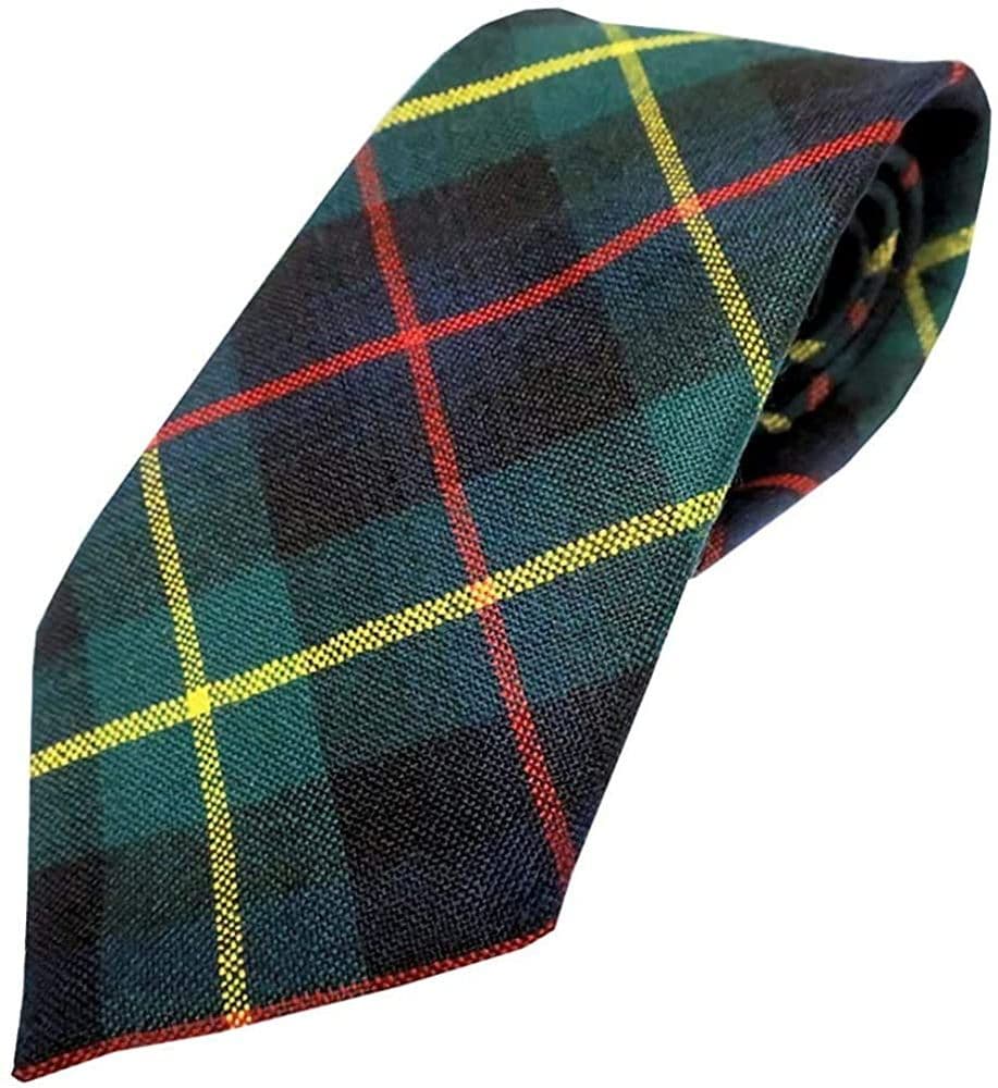 Gents Pure Wool Farquharson Tartan Tie Made in Scotland