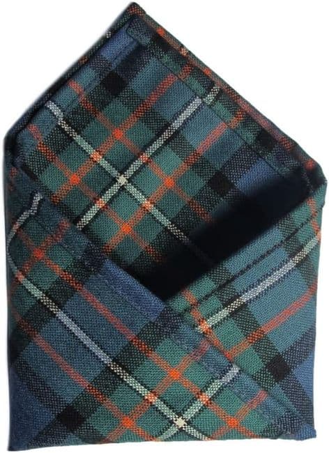 Gents Pure Wool Ferguson Ancient Tartan Pocket Square - Made In Scotland