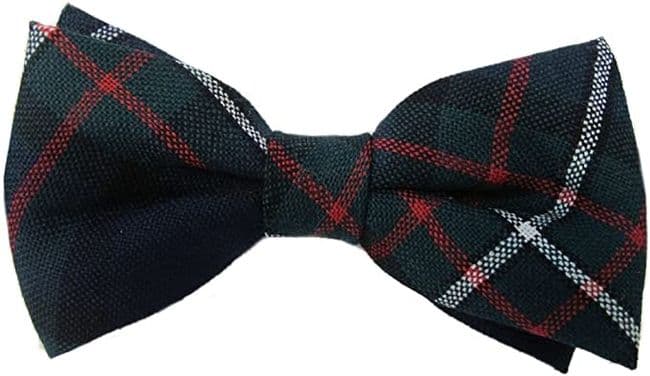 Gents Pure Wool Ferguson Modern Tartan Bow Tie - Made in Scotland
