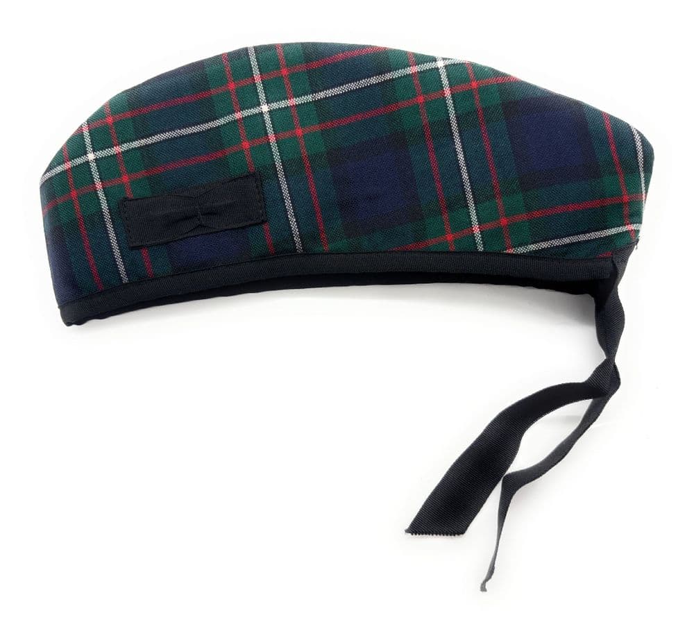 Gents Pure Wool Ferguson Modern Tartan Glengarry Hat - Made in Scotland