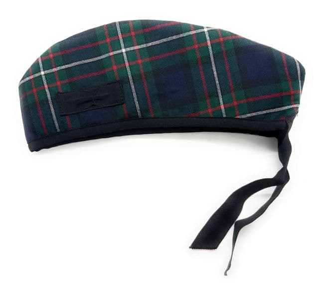 Gents Pure Wool Ferguson Modern Tartan Glengarry Hat - Made in Scotland