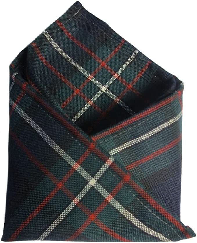 Gents Pure Wool Ferguson Modern Tartan Pocket Square - Made In Scotland