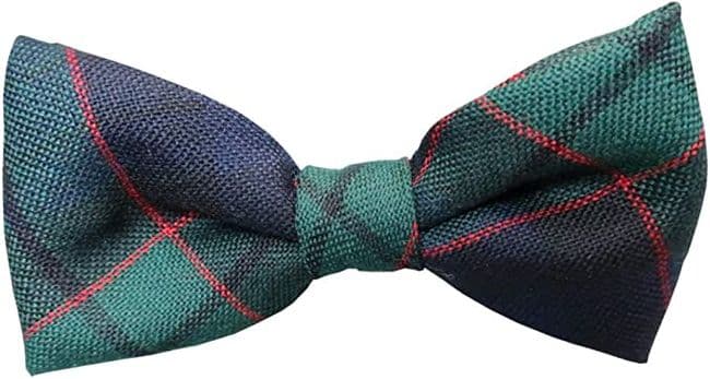 Gents Pure Wool Fletcher Modern Tartan Bow Tie Made in Scotland